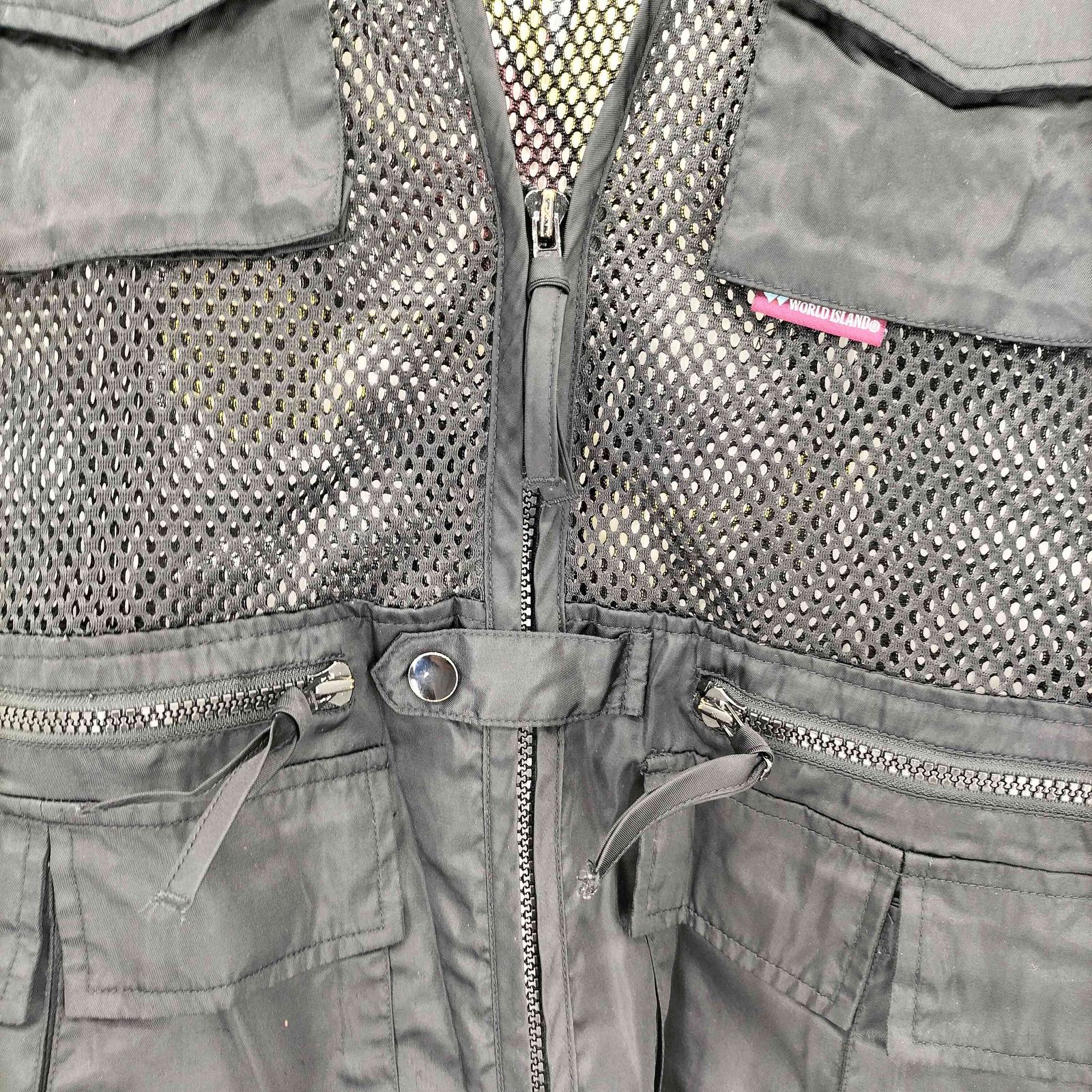 ユーズドフルギ USED古着 メッシュ フィッシング ベスト メンズ 表記無