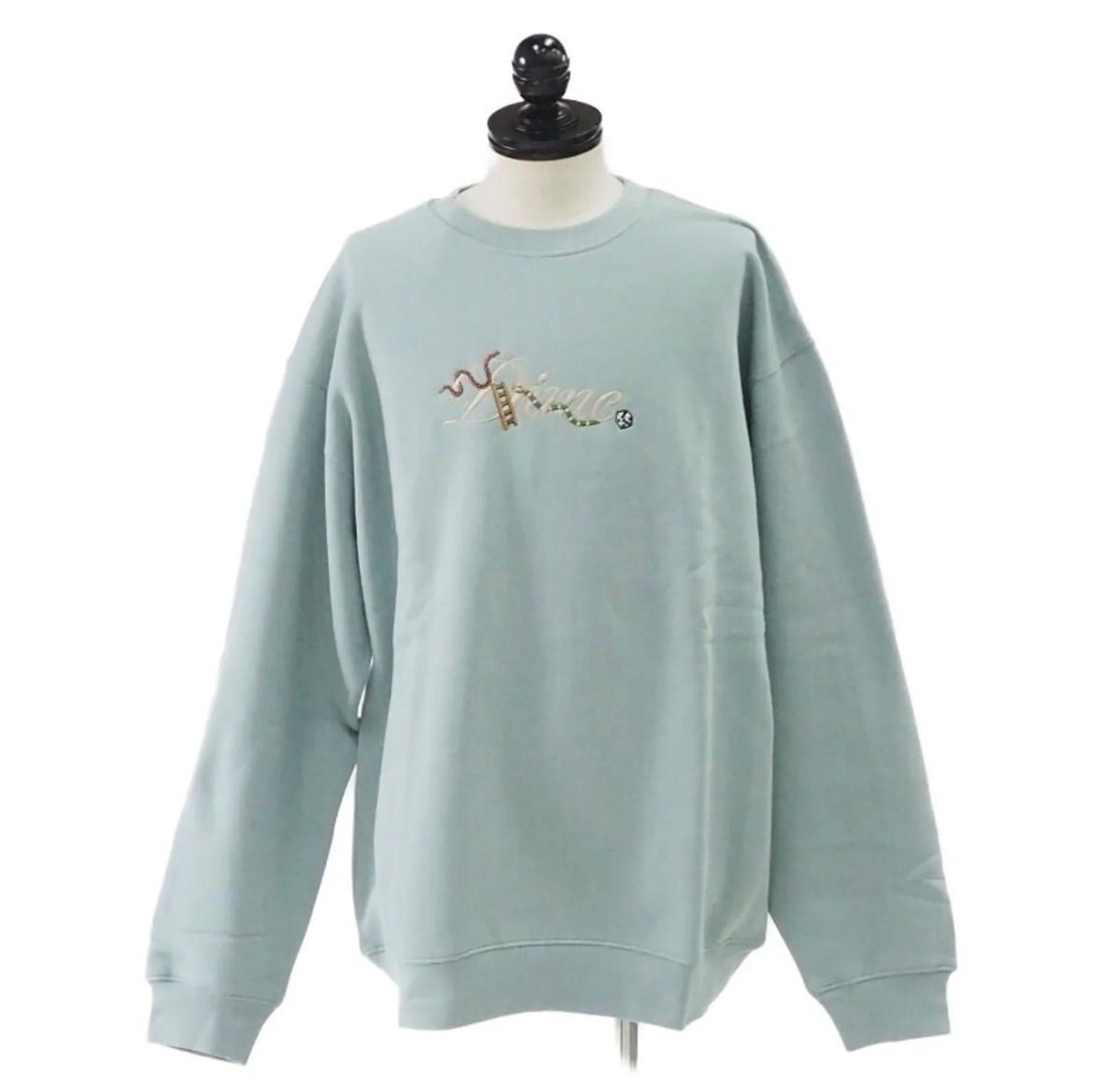 Dime CURSIVE SNAKE CREWNECK スウェット グレー M ☆Dime☆CURSIVE SNAKE ダイム スウェット クルーネック☆サイズXL