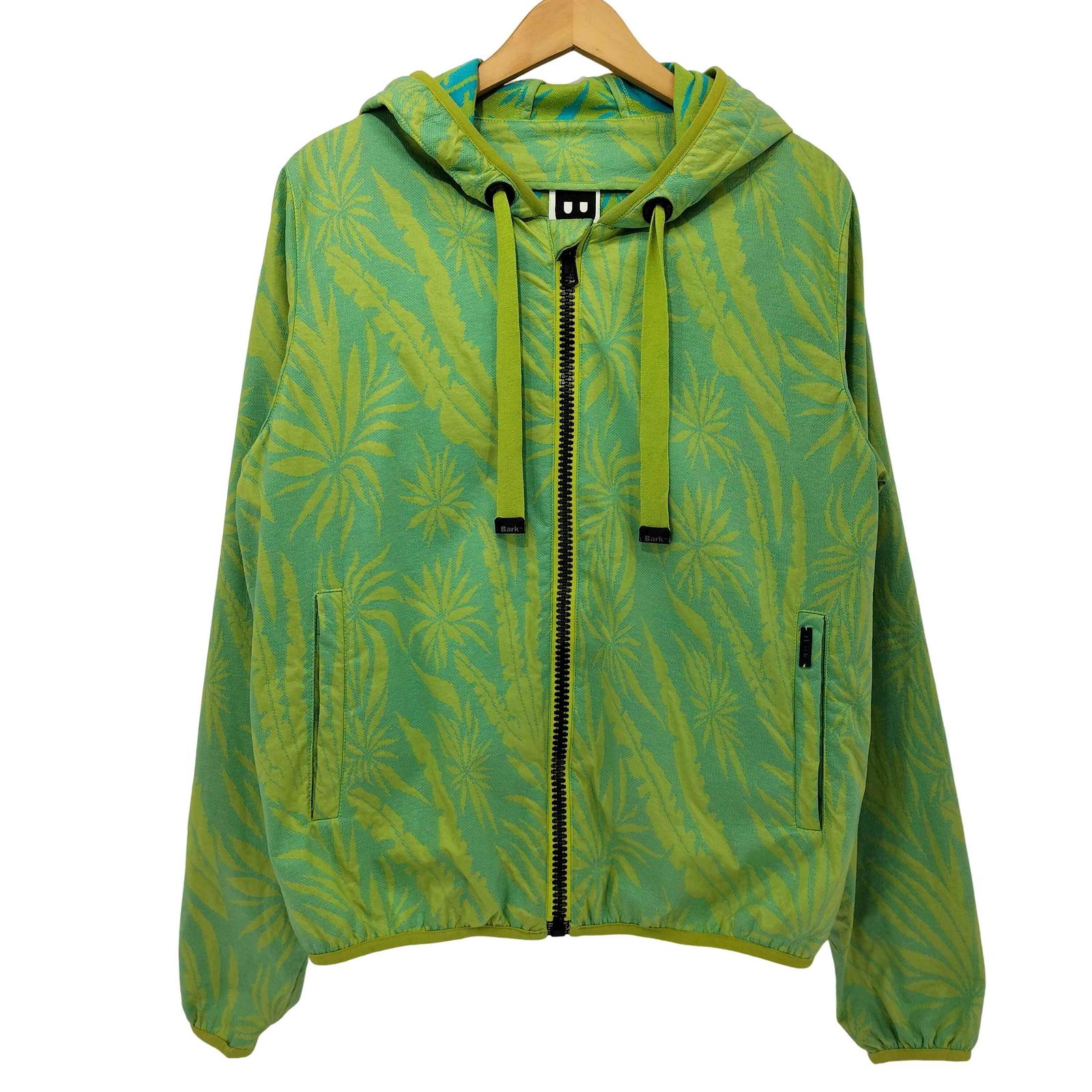 バーク bark ボタニカル柄 ナイロンジップアップジャケット メンズ JPN