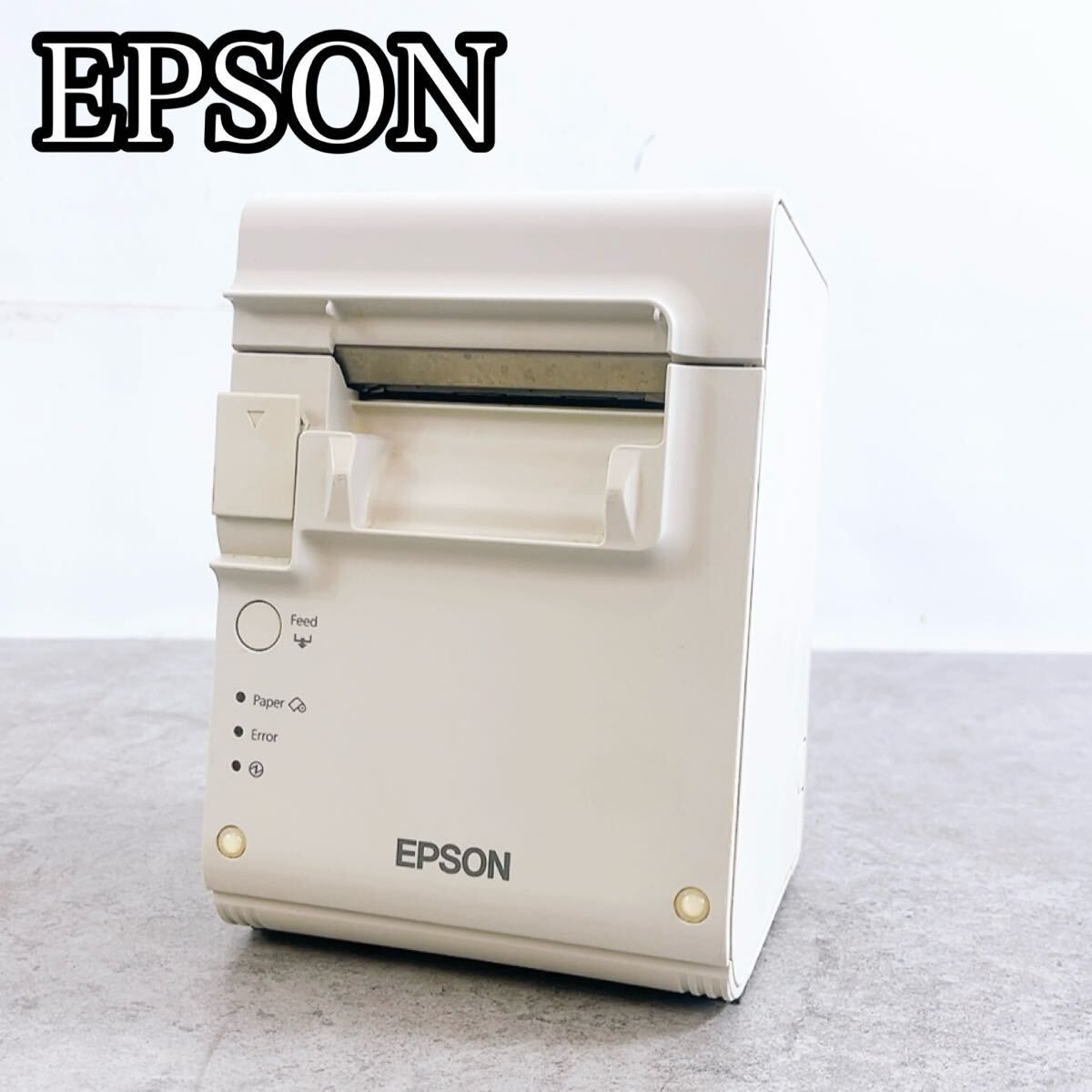 H-320 EPSON レシートプリンター TM-T90KP M313B ホワイト 動作品