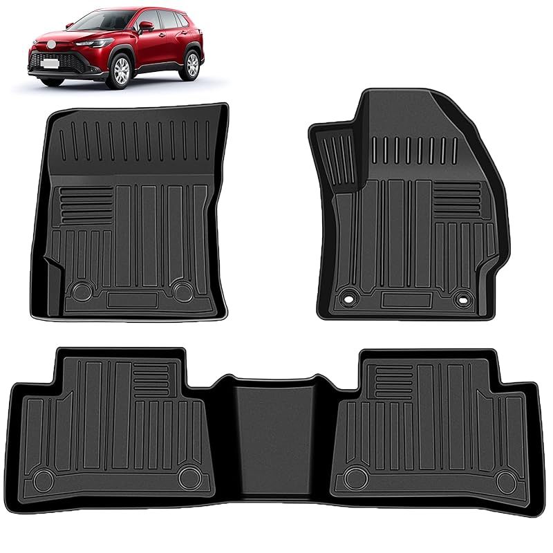 トヨタ との互換性あり カローラクロス 10系 2 WD フロアマット 3 Dカーマット 車 立体カーマット TPE材質 耐汚れ 耐摩擦 抗菌効果 防水 滑り防止 保護パーツ カー用品 PCS