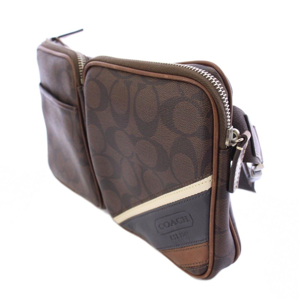 コーチ COACH ヘリテージ ストライプ シグネチャー ウエストバッグ 