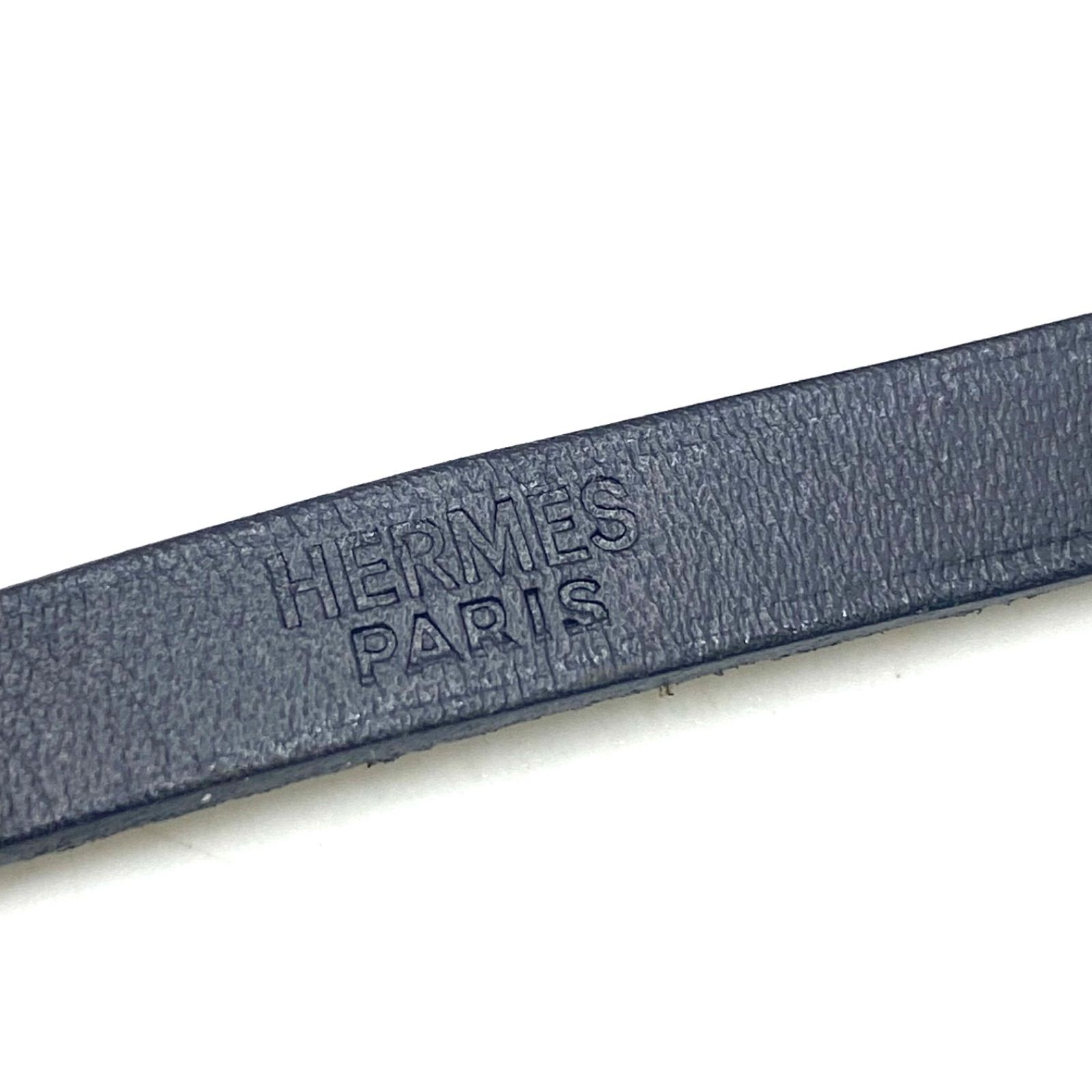 HERMES エルメス hapi アピ 3 ブレスレット バングル シルバー金具 