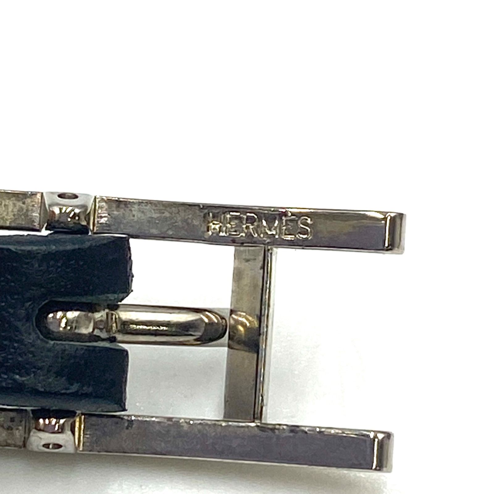 HERMES エルメス hapi アピ 3 ブレスレット バングル シルバー金具 