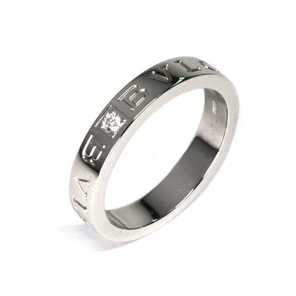 名古屋 ブルガリ ビーゼロワン エッセンシャル バンドリング Au 750 WG ダイヤ 指輪 18号 ジュエリー 男 女