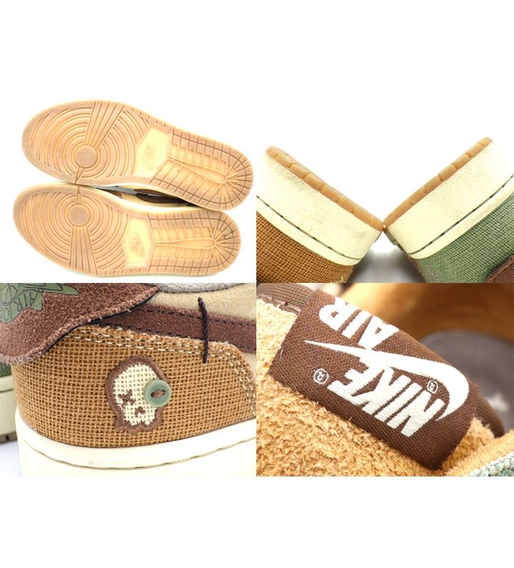  ナイキ NIKE ザイオン ウィリアムソン Zion Williamson AIR JORDAN 1 LOW OG DZ 7292 200 フラックス アンド オイルグリーン スニーカー h 6686 スニーカー 靴