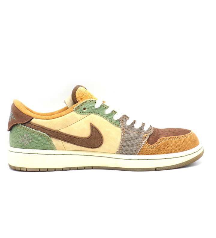 ナイキ NIKE ザイオン ウィリアムソン Zion Williamson AIR JORDAN 1 LOW OG DZ 7292 200 フラックス アンド オイルグリーン スニーカー h 6686