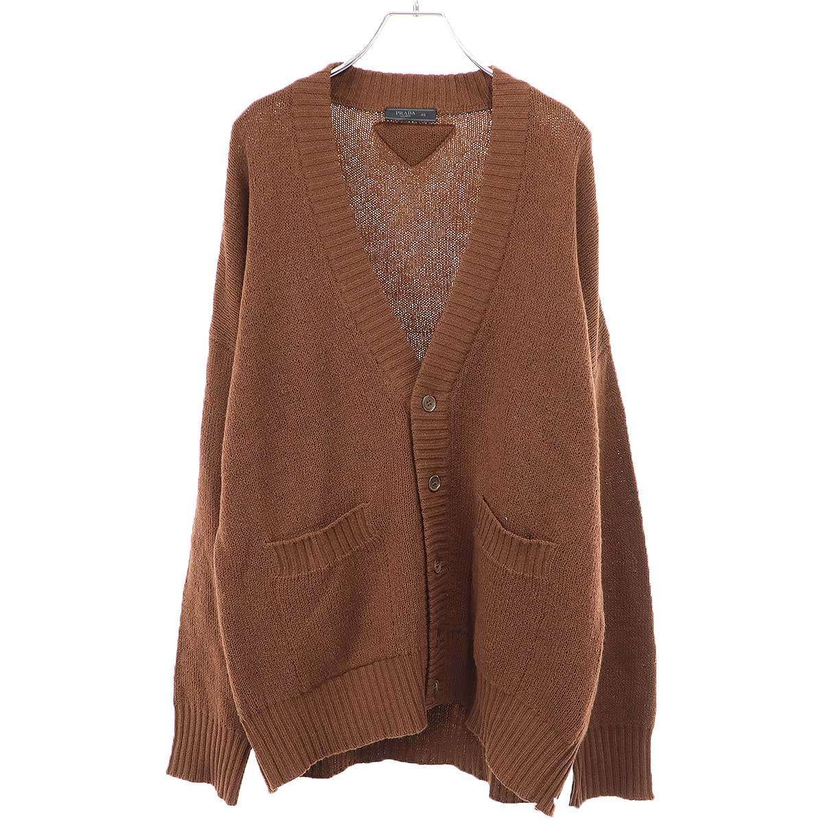 希少サイズ 54 PRADA プラダ カーディガン オーバー ニット rare 希少サイズ 54 PRADA プラダ カーディガン オーバー ニット rare