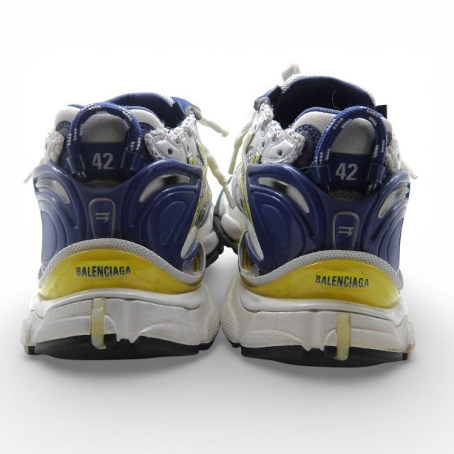  RUNNER SNEAKER サイズ27.0 cm 677403 箱無 バレンシアガ ランナー スニーカー メッシュ ローカット ダメージ加工 スニーカー 靴