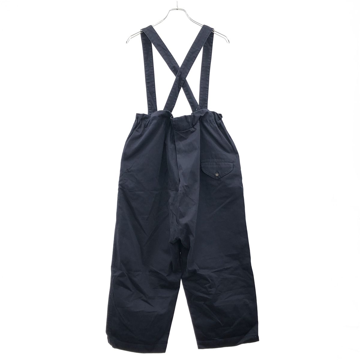 FIRMUM フィルマム ムラ綿糸サテンサスペンダーコットンパンツ FR 074 PF ネイビー XS