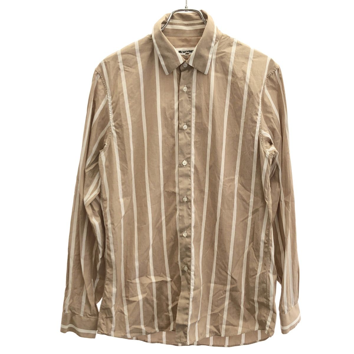JIL SANDER ジルサンダー 18 SS ストライプシャツ ブラウン系 40