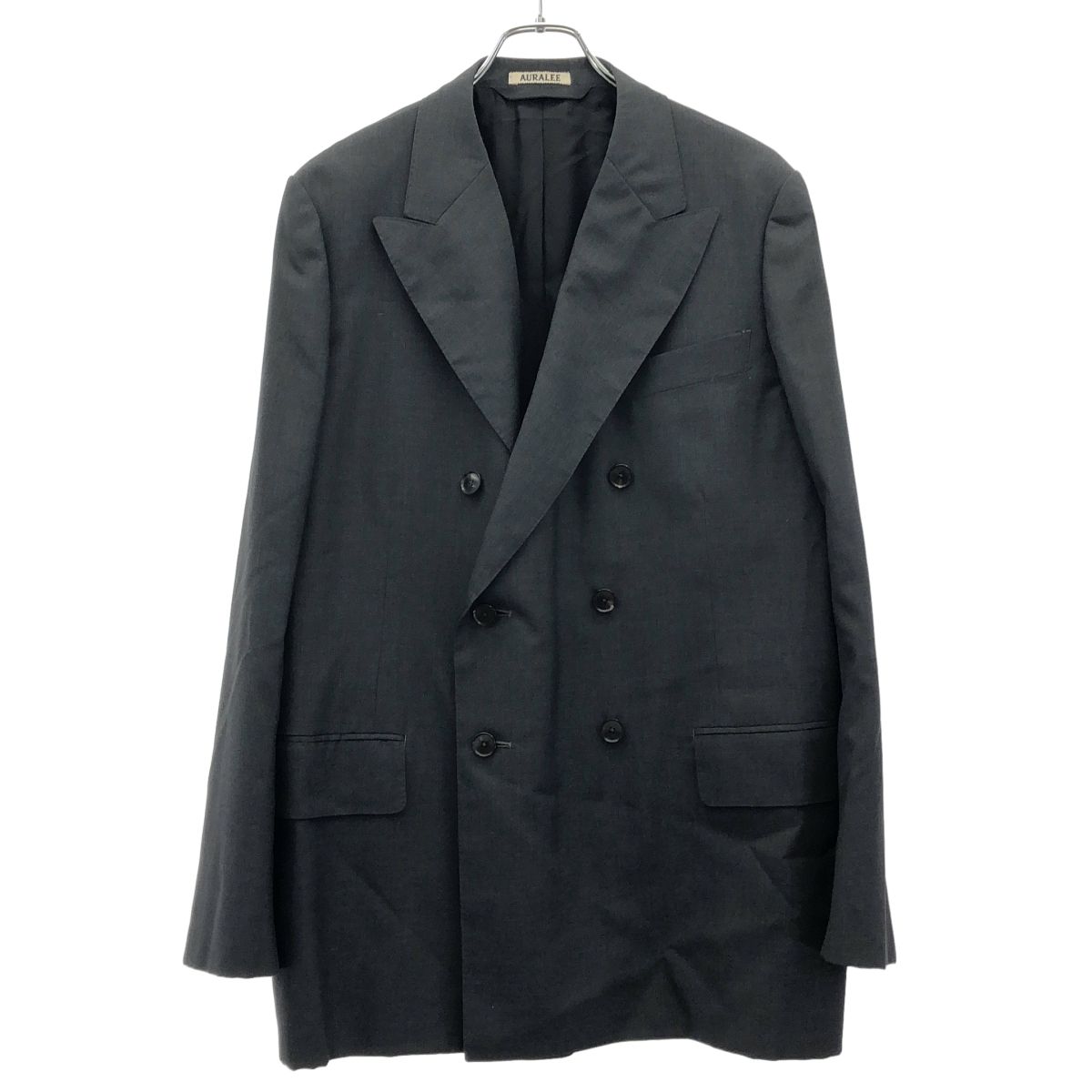 美品 AURALEE ウールトロピカル ジャケット ダブル テーラード AURALEE オーラリー 22SS TROPICAL WOOL DOUBLE BREASTED JACKET