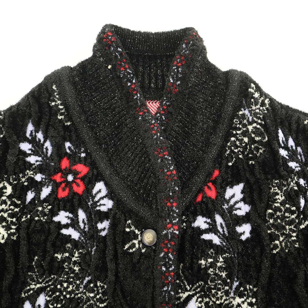 mame kurogouchi マメ クロゴウチ 25AW Floral Motif Chenille Knited