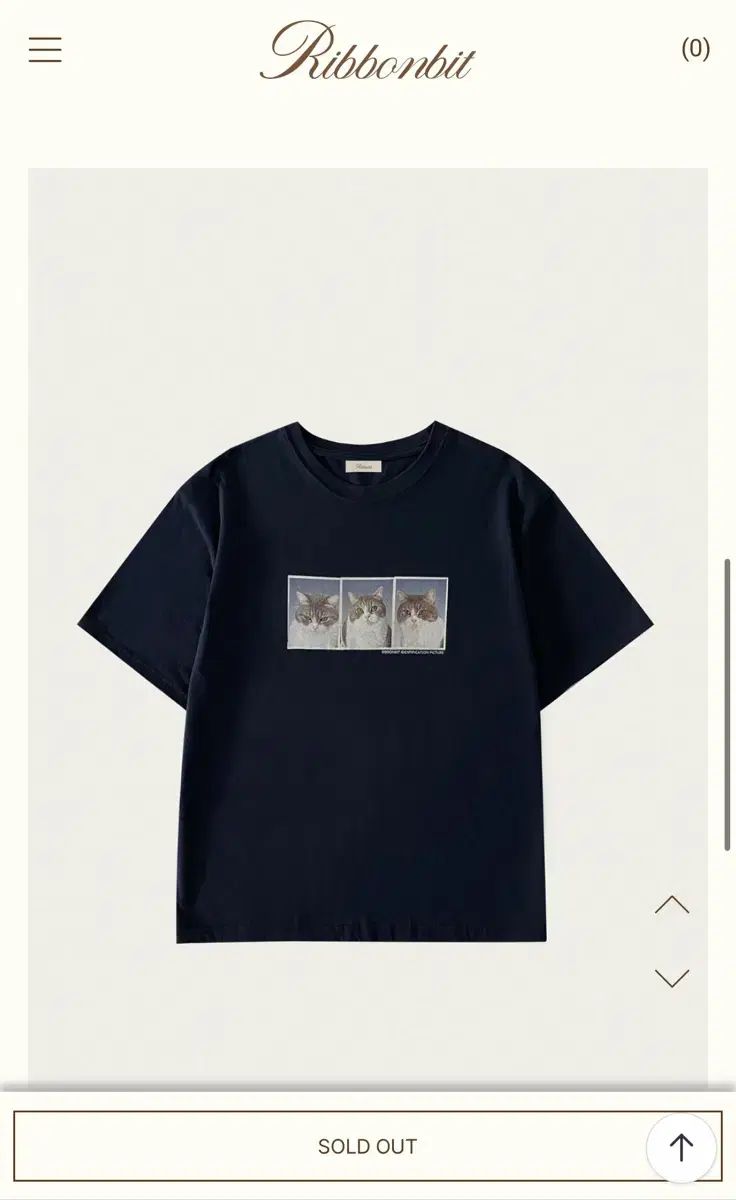 Ribbonbit リーボビット ダニTシャツ ネイビー