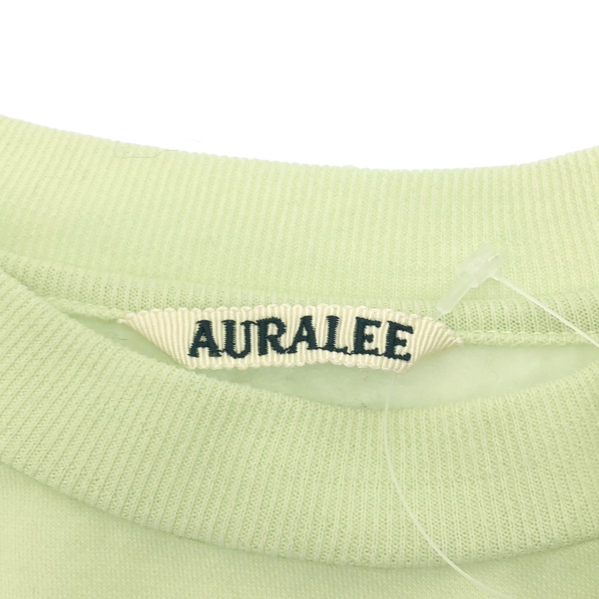 AURALEE スウェット ライムグリーン AURALEE オーラリー 25AW LIGHT WOOL SWEAT P/O ライトウール