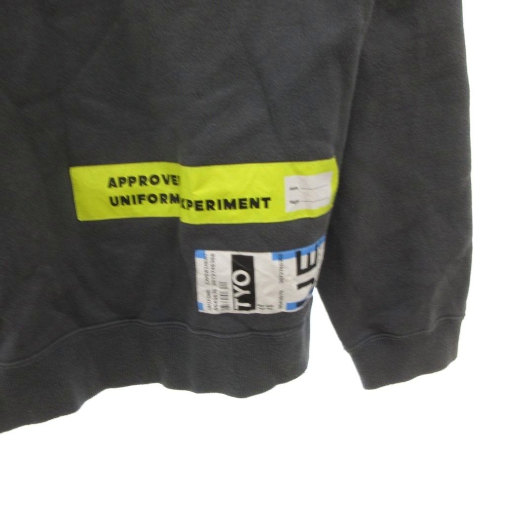 ユニフォームエクスペリメント uniform experiment BAGGAGE TAG HOODIE
