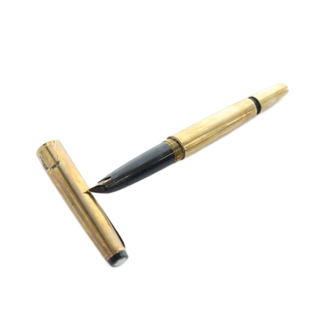 モンブラン MONT BLANC No 82 万年筆 筆記用具 文房具 ゴールドカラー 金色 GY 18 MQ