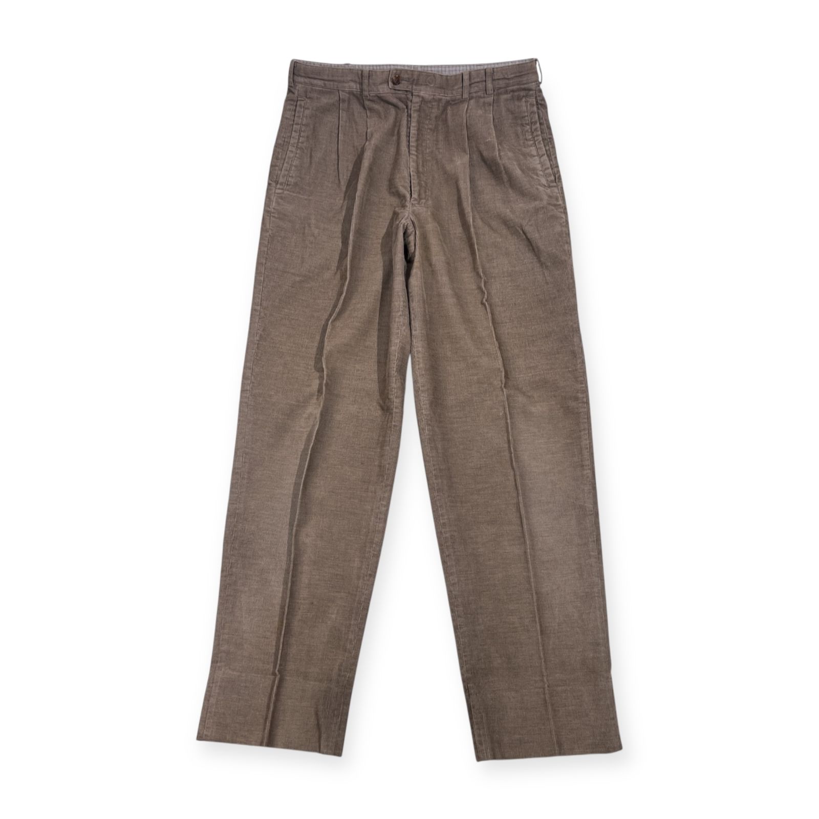 PAPAS ISLAND パパス ツータック ピケ コーデュロイ ダブル スラックス