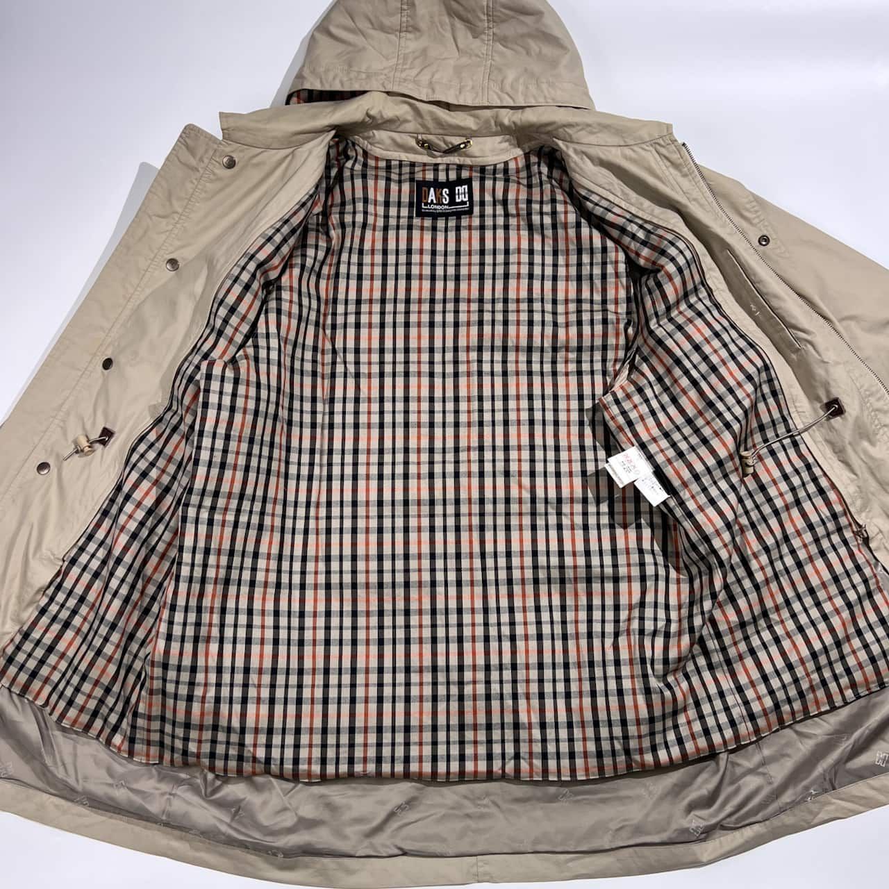 DAKS ダックス フード ダウンライナー付き ジャケット ハーフコート L