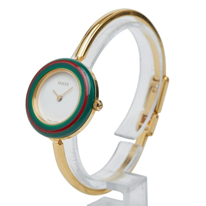 グッチ チェンジベゼル 11|12.2 ゴールド メッキ レディース GUCCI 1-0245759