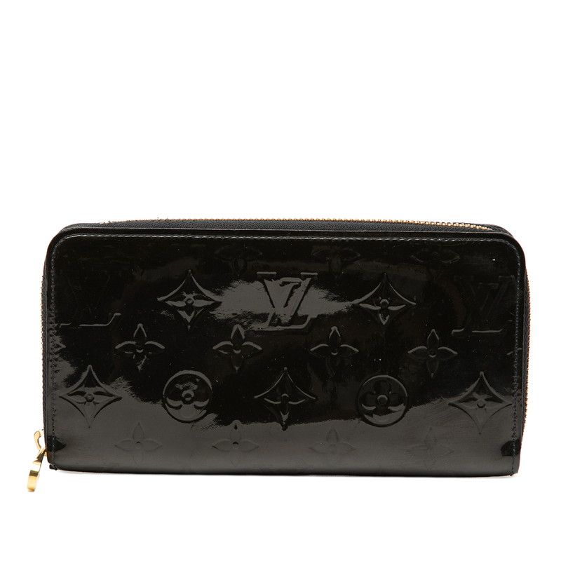 ルイ ヴィトン モノグラム ヴェルニ ジッピーウォレット ラウンドファスナー 長財布 M 91457 ブルーアンフィニ パテントレザー レディース LOUIS VUITTON 1 0247564