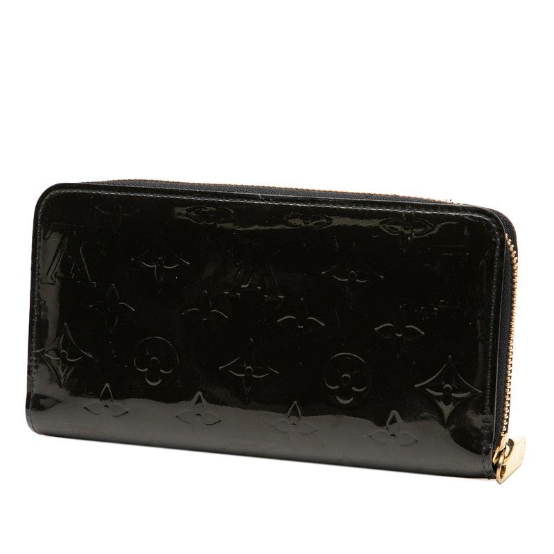 ルイ ヴィトン モノグラム ヴェルニ ジッピーウォレット ラウンドファスナー 長財布 M 91457 ブルーアンフィニ パテントレザー レディース LOUIS VUITTON 1 0247564