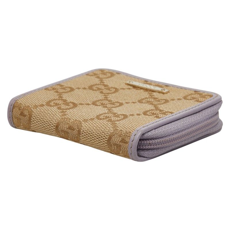 グッチ GGキャンバス コインケース 小銭入れ 115255 ベージュ パープル