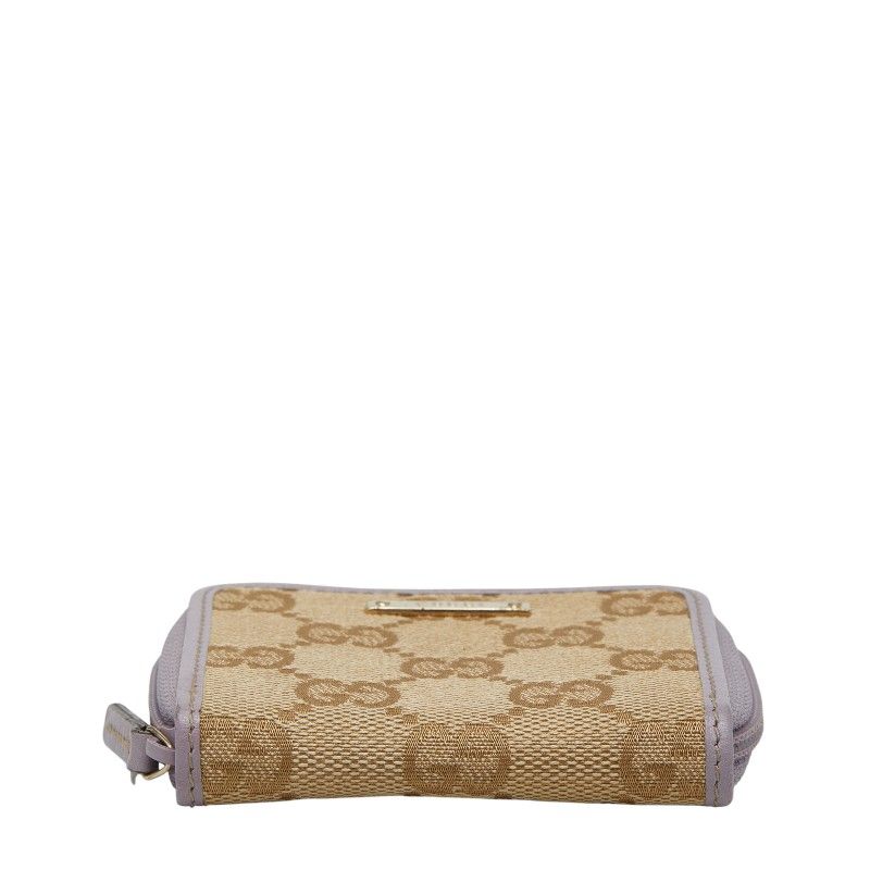 グッチ GGキャンバス コインケース 小銭入れ 115255 ベージュ パープル