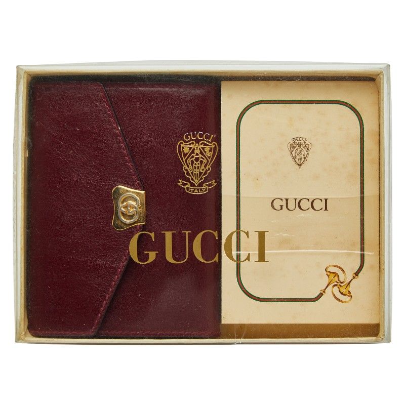  グッチ 031 379 4328 ワインレッド ボルドー レザー レディース GUCCI 1 0247913 その他 キッチン 日用品 その他
