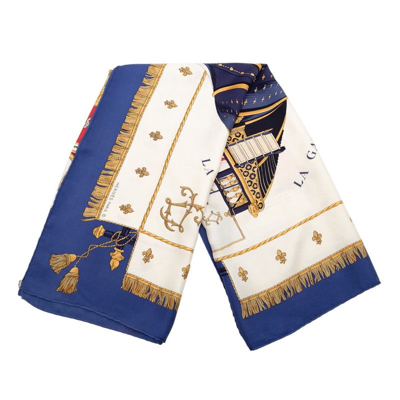 エルメス カレ90 VUE DU CARROSSE DE LA GALERE LA REALE クイーンの