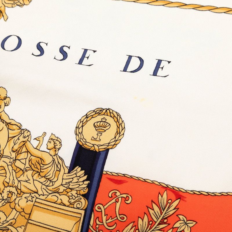 エルメス カレ90 VUE DU CARROSSE DE LA GALERE LA REALE クイーンの