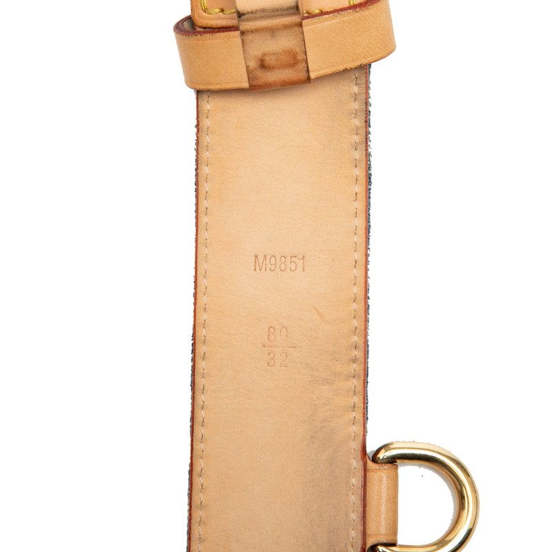 ルイ ヴィトン モノグラム デニム サンチュール ブリーチ ベルト