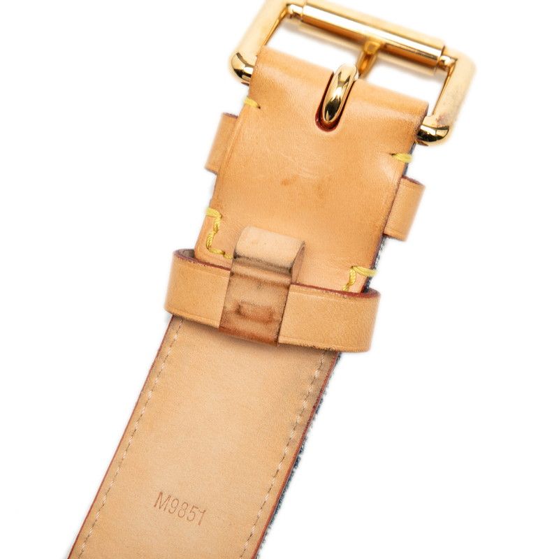 ルイ ヴィトン モノグラム デニム サンチュール ブリーチ ベルト