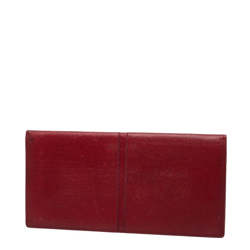 バーバリー ノバチェック 二つ折り財布 札入れ レッド レザー レディース 1 0248584