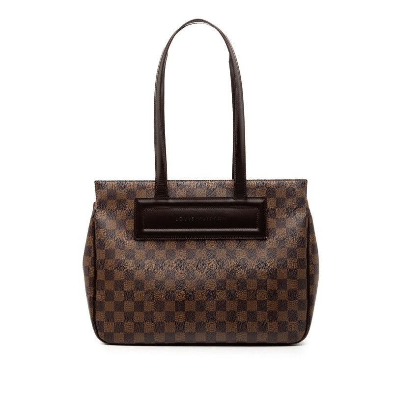 ルイ ヴィトン ダミエ パリオリPM ハンドバッグ トートバッグ N 51123 ブラウン PVC レザー レディース LOUIS VUITTON 1 0248882