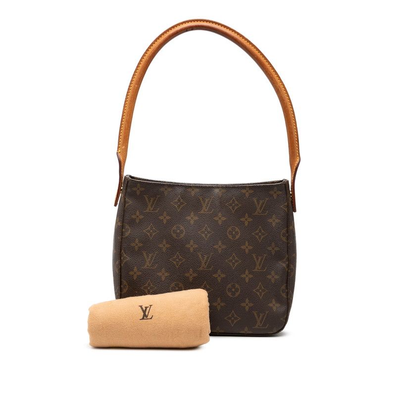 ルイ ヴィトン モノグラム ルーピングMM ショルダーバッグ ハンドバッグ M51146 ブラウン PVC レザー レディース LOUIS VUITTON 【中古】 ルイ ヴィトン モノグラム ルーピングMM ワンショルダーバッグ M51146