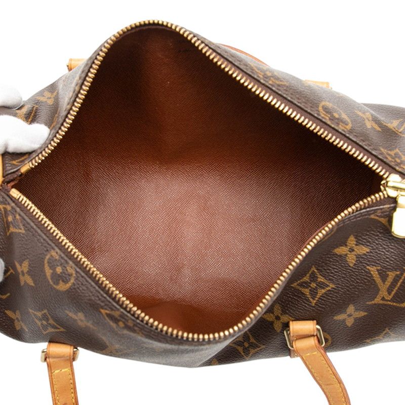 ルイ ヴィトン モノグラム パピヨン26 M51386 ブラウン PVC レザー