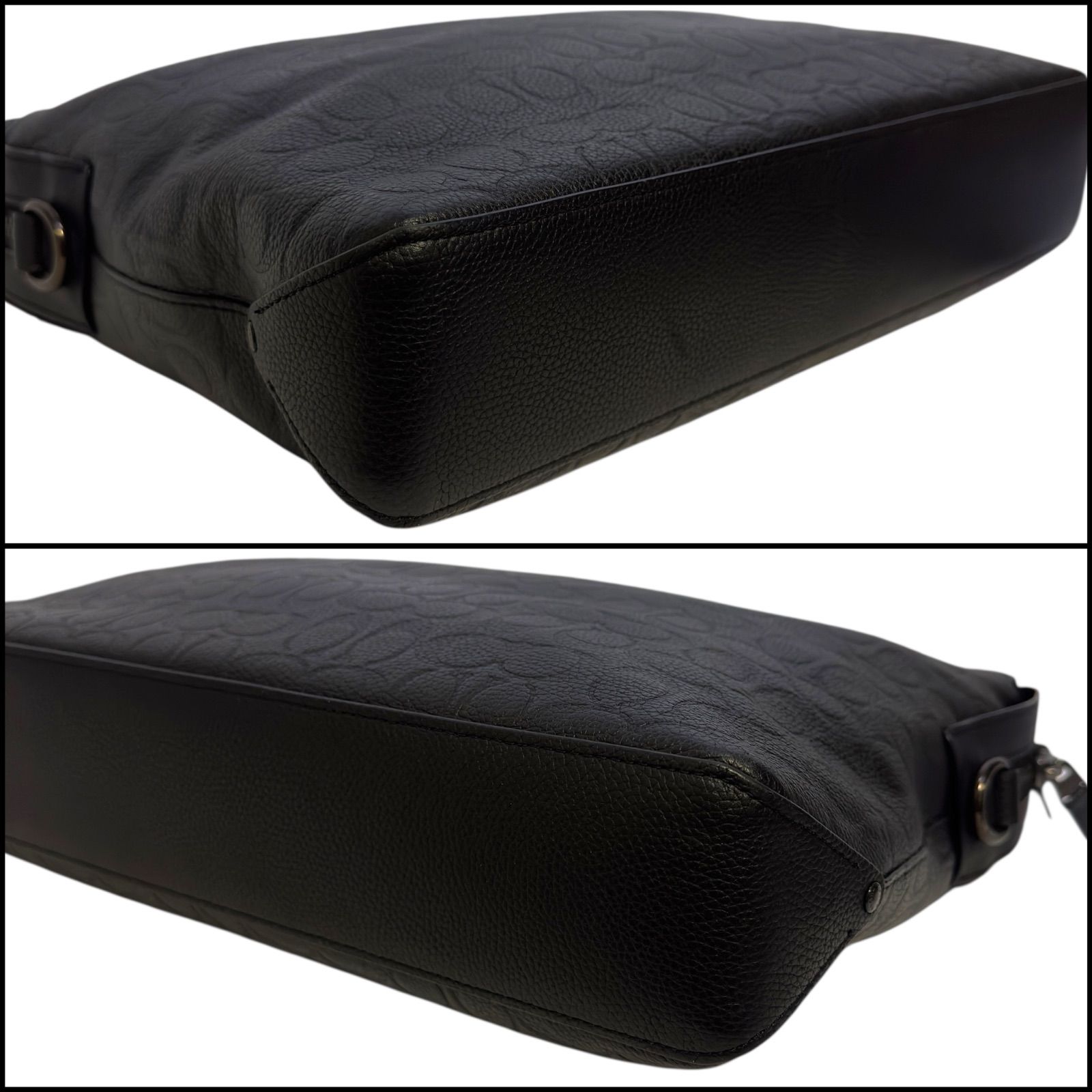 コーチ 2way ゴッサム ビジネスバッグ レザー ロゴ 黒 美品☆ 2way COACH ゴッサム ビジネスバッグ レザー ブラック - メルカリ