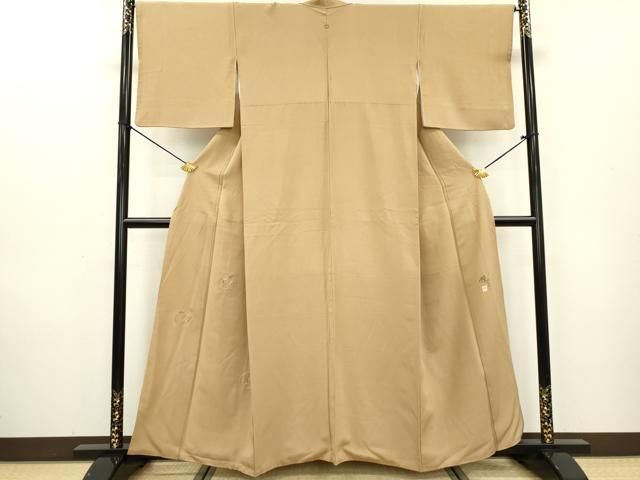 平和屋着物●訪問着　総刺繍　草花丸文　正絹　逸品　未使用　AABC0110zg 平和屋着物▽染師 故・山代谷隆 訪問着 総刺繍 草花丸文 正絹 逸品