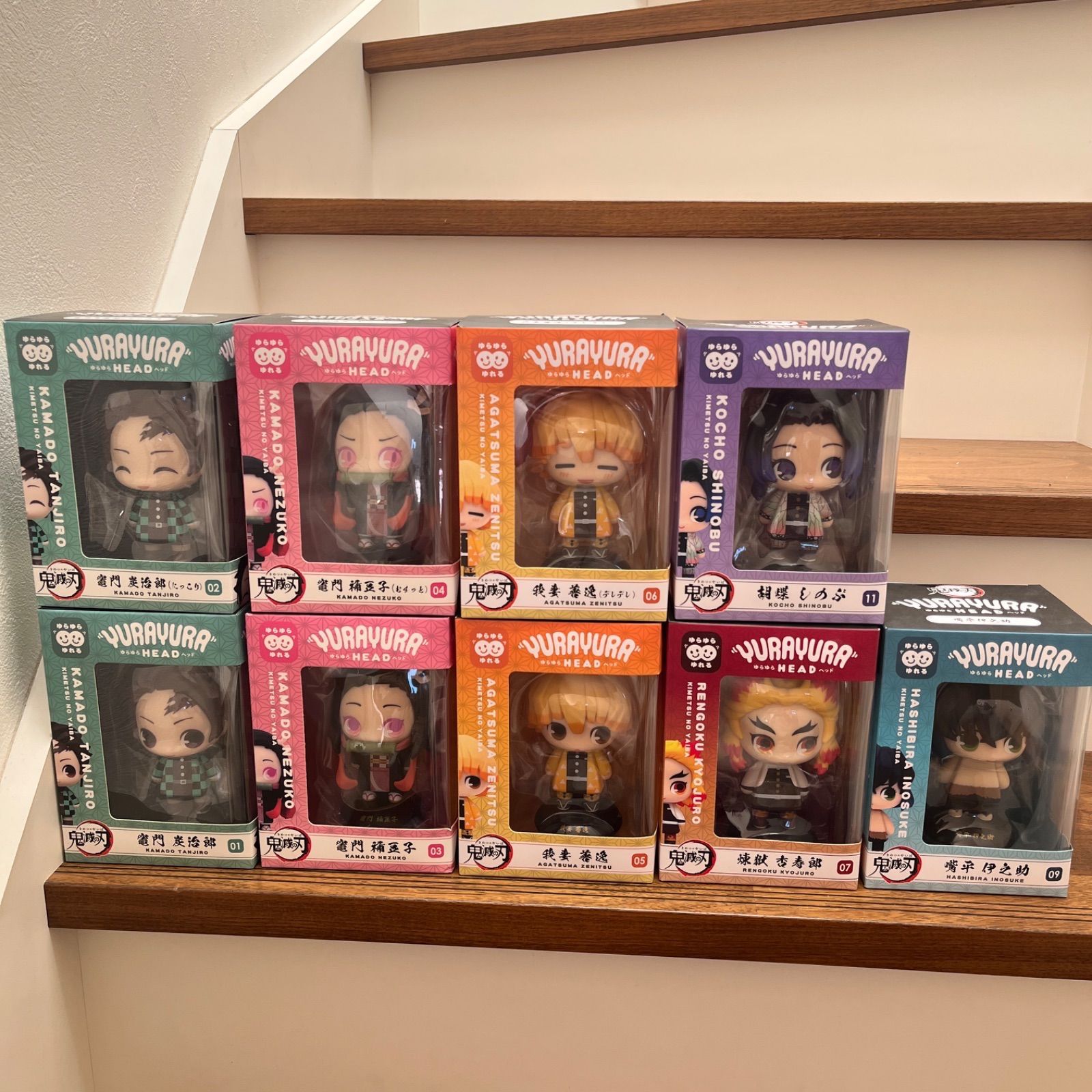 YURAYURA HEAD ゆらゆらヘッド鬼滅の刃9点セット×5！！ 新品未開封