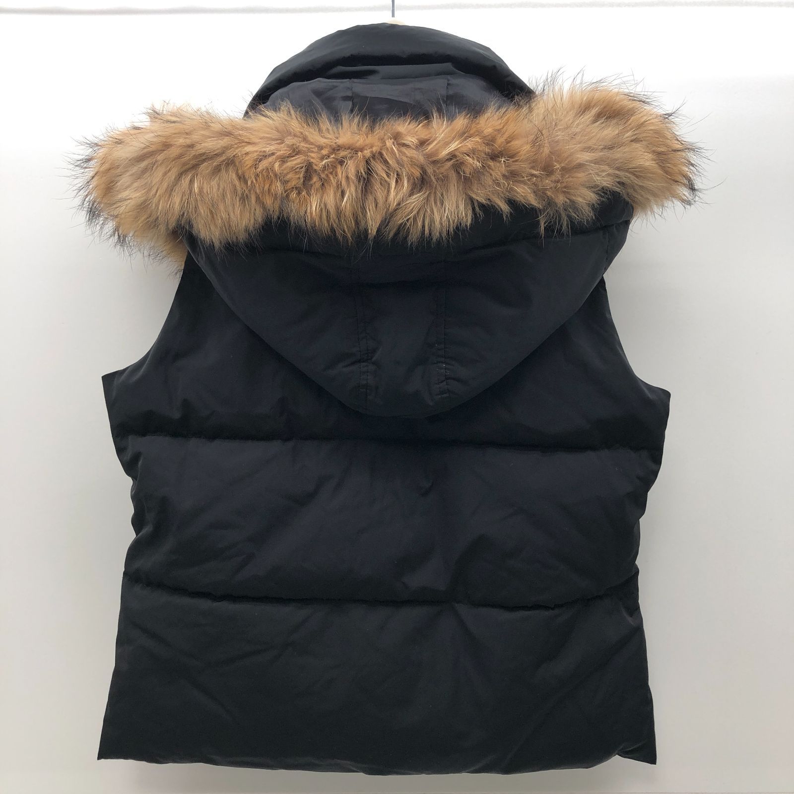 【美品】theory luxe セオリーリュクス ウール ダウンベスト ブラック 美品】theory luxe セオリーリュクス ウール ダウンベスト ブラック