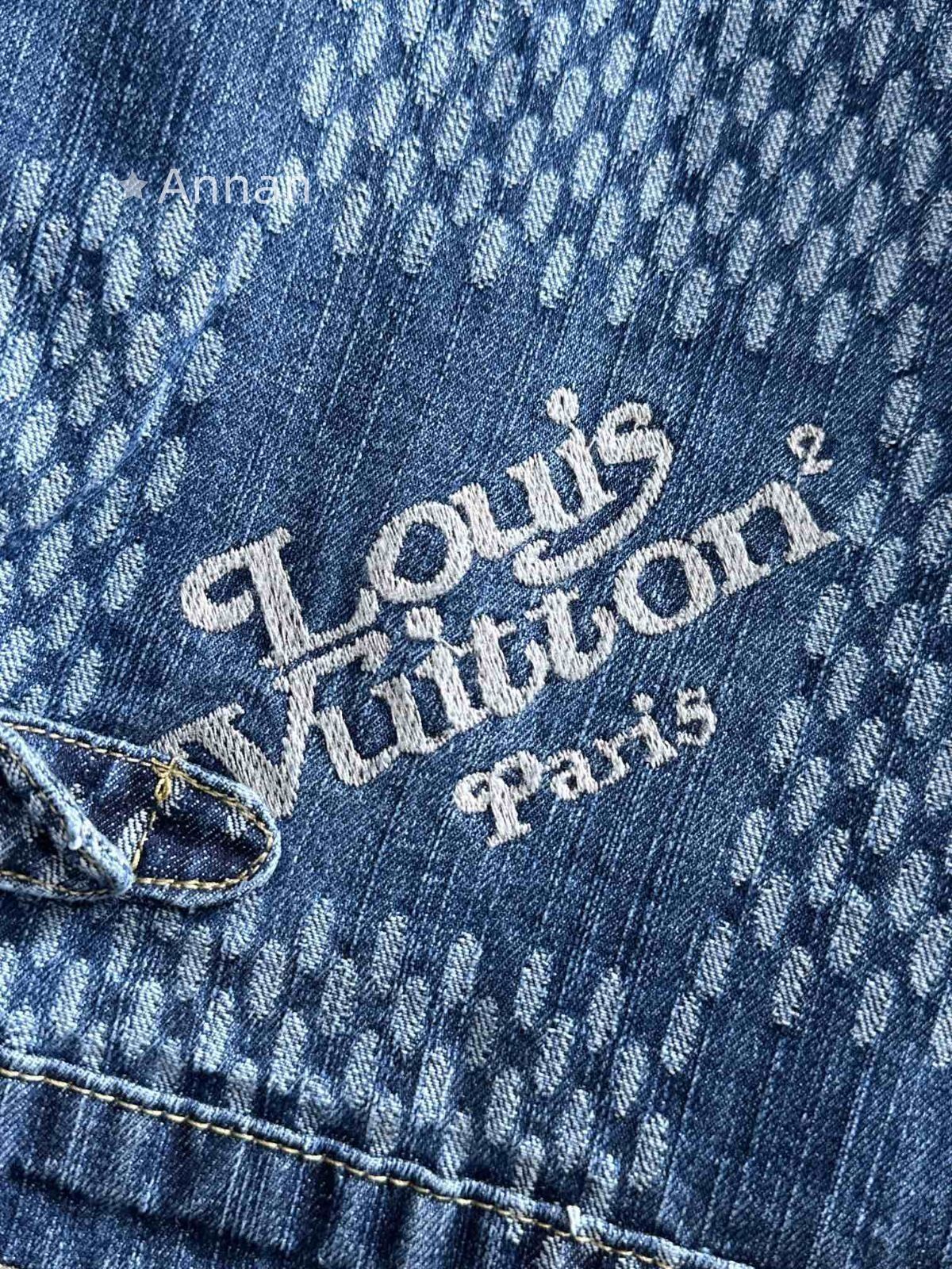 美品　LOUISVUITTON ヴィトン　デニム　モノグラム　レザー　ジャケット 楽天市場】LOUIS VUITTON ルイ・ヴィトン 【国内正規☆05年製】RW052W