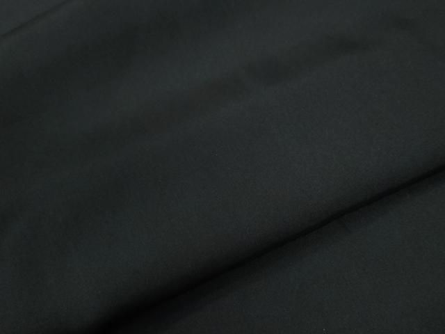  平和屋着物●男性 黒紋付 正絹 yc 着物 着物 浴衣