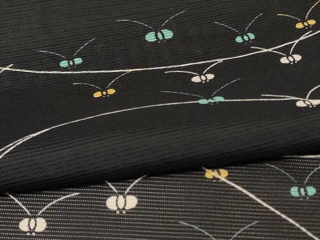 平和屋着物＊夏物 小紋 絽 舞花文 洗える着物 AABF1655jd - メルカリ