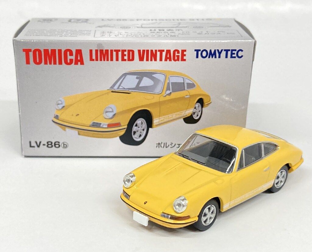 トミーテック TOMICA LIMITED VINTAGE ポルシェ 911 S 1968年式 イエロー LV-86 b