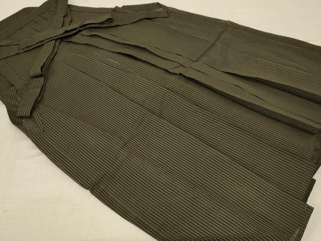 平和屋着物＊夏物 男性 馬乗り袴 縞 正絹 逸品 AABF1669jd - メルカリ