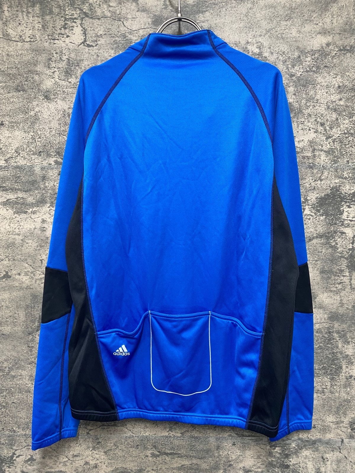 JG788 アディダス adidas 長袖 サイクルジャージ 青 XO 裏起毛 - メルカリ