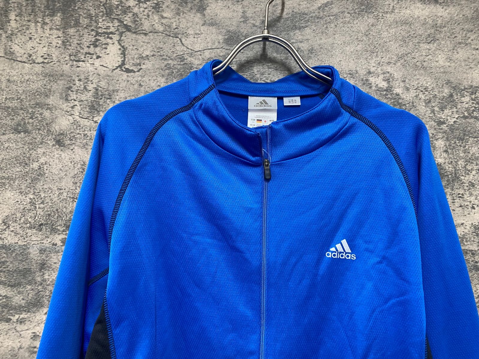 JG788 アディダス adidas 長袖 サイクルジャージ 青 XO 裏起毛 - メルカリ