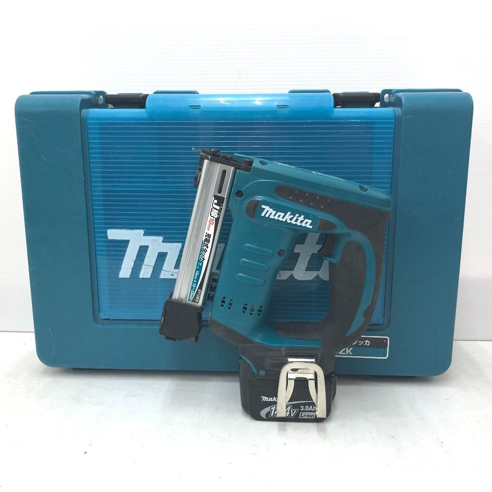 makita マキタ 14.4 V 3.0 Ah 充電式タッカ J線ステープル ケース 充電器 バッテリ セット バッテリ消耗あり ST 120 D
