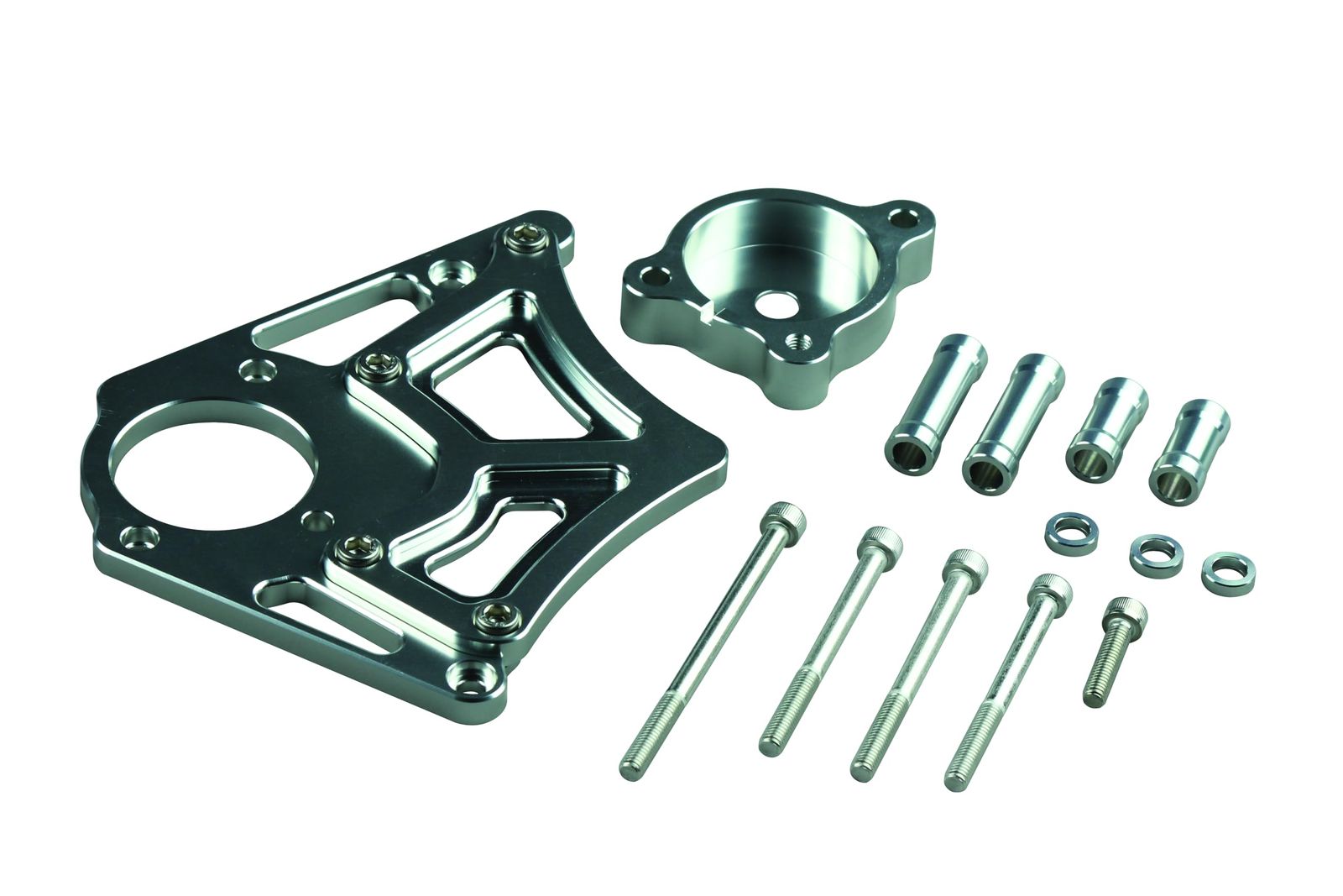 ポッシュフェイス POSH FAITH バイク用品 スプロケットカバーｗｉｔｈクラッチピストンベース 1998 2025年 2005 シルバー 053201 03